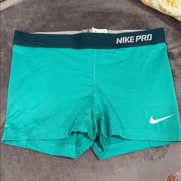 Nike Pants - Nike Pro Turquoise Athletic Shorts